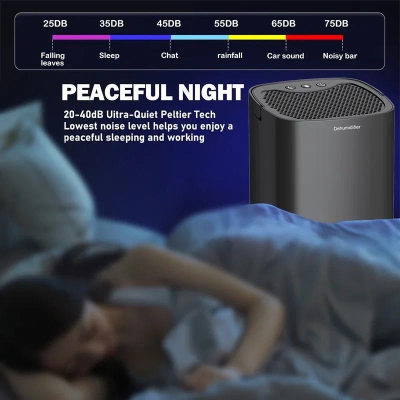 1000ML Household Mute Moisture Absorbers Machine Bedroom Office Kitchen Deodorizer Air Dryer Portable Air Dehumidifier