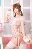 Clearstone Macaron Cat Cosplay Halloween Glitter Leotard for Women, Pink