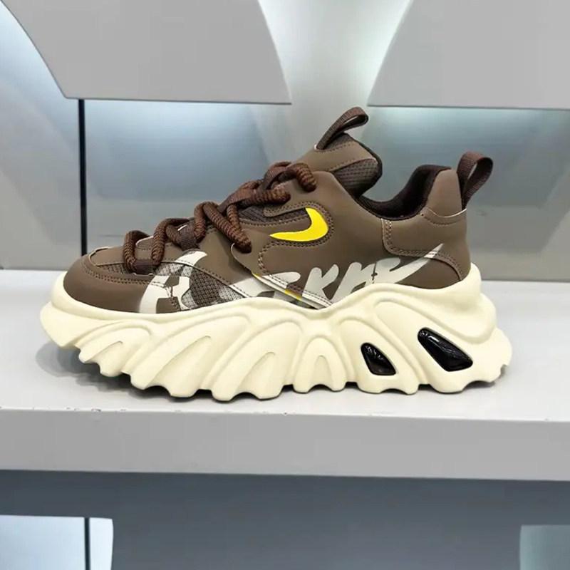 Осень новая спортивная и повседневная молодежная толстоподошвенная нишевая удобная обувь aj 38