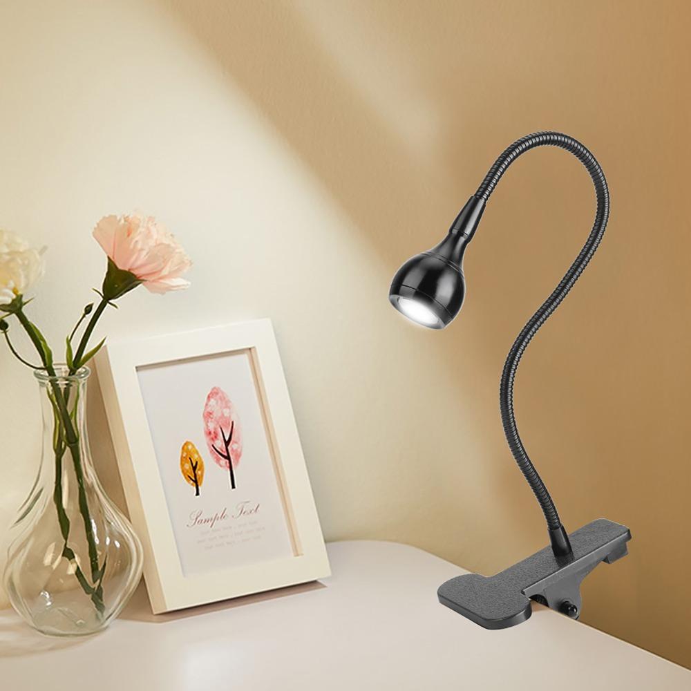 USB Powered USB LED Table Light With Clip LED Clip On Light Mini Desk Night Lamp Model Making