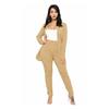 2 Pcs/Set Lady Formal Coat Pants Set Long Sleeves Slim Fit