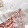 Ice Silk Seamless Low Waist Slim Thin Strap Panties V-shaped Leopard Print Women's Panties