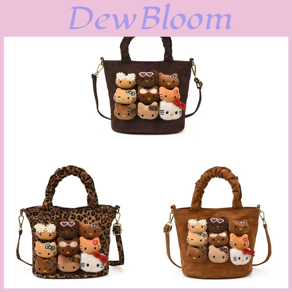 Hello Kitty Cartoon Pu Shoulder Bag For Daily Use With Storage And Spandex Strap