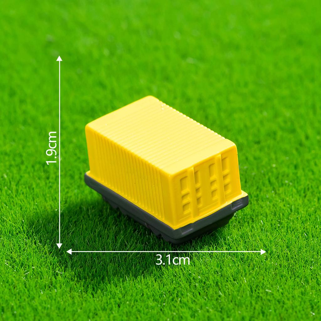 Mikrolandschaftsdekoration Cartoon-Zug Harzhandwerk DIY Dekorationszubehör Schreibtischdekoration