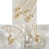Birthstone Necklace For Women With Mother Of Pearl Flower Pendant And Dangle Charm For Birth Month Gift