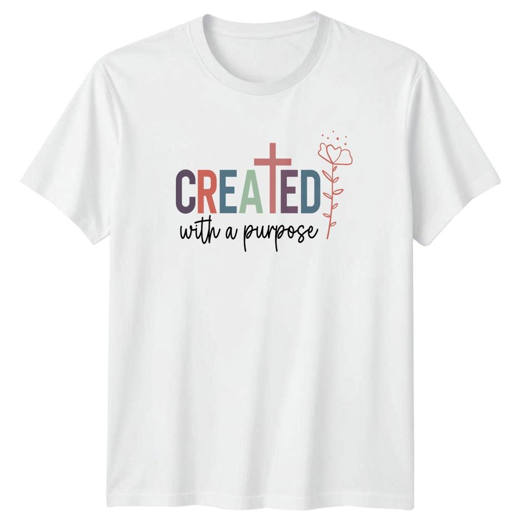 Created With A Purpose Unisexs TShirt Christian Inspirational Faith