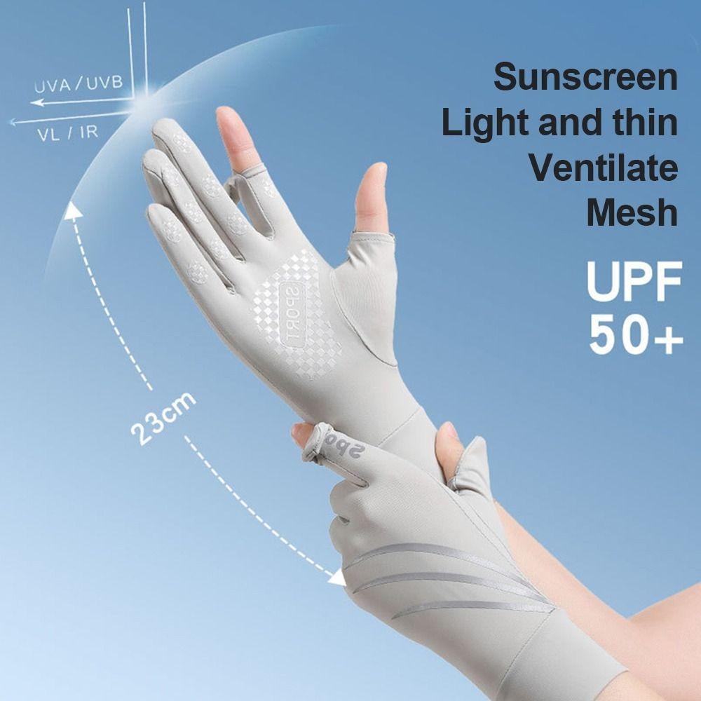 Touch Screen Cycling Gloves Sun Protection Driving Gloves Women Anti-uv Sun Gloves Outdoor Sports