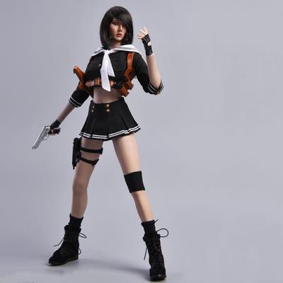 Sexy Female Doll Outfit Student Agent School Uniform Not Include Black 1/6 (Does Bodywork, Head, Etc.)