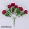 6 Heads Peony Artificial Flower Multicolor Silk Petals Fake Flower Big Size Floral Arrangement Simulation Peony Flower