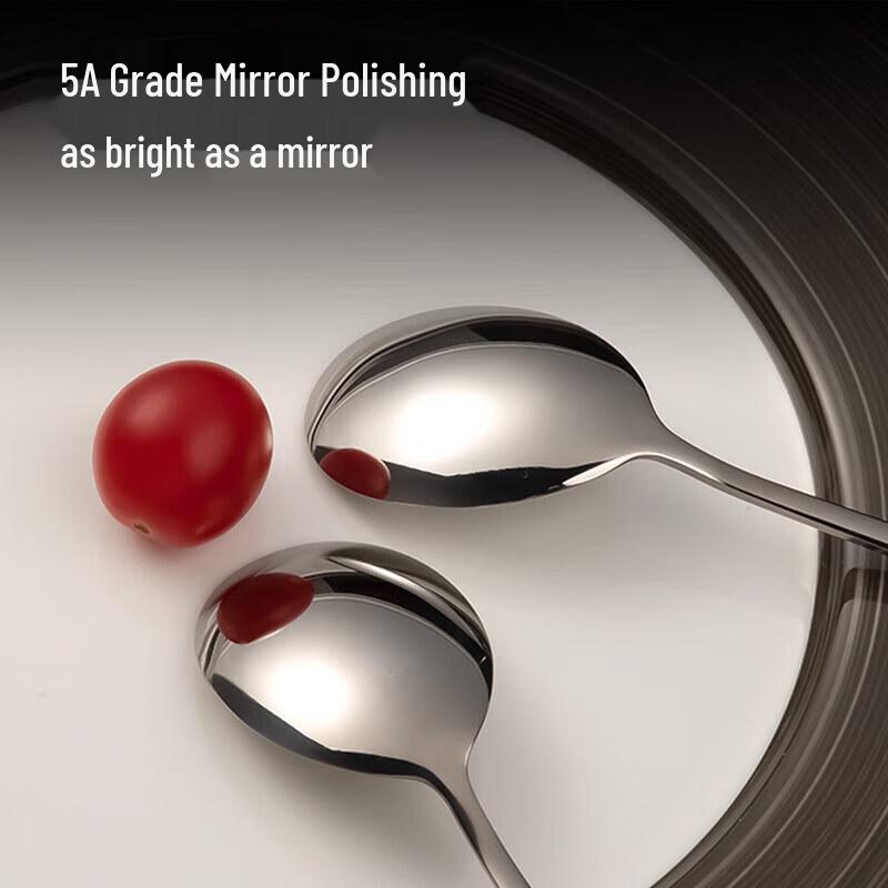 Lijia 304 Stainless Steel Thickened Soup/Rice Spoon Set (4-Pack)