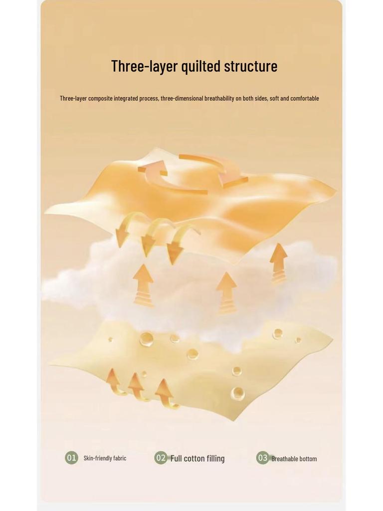 Quilted Anti-slip Dustproof Mattress Protector for Dorms