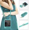 For Samsung Galaxy Z Flip7 5 Case Card Slots Leather Phone Cover with Lanyard