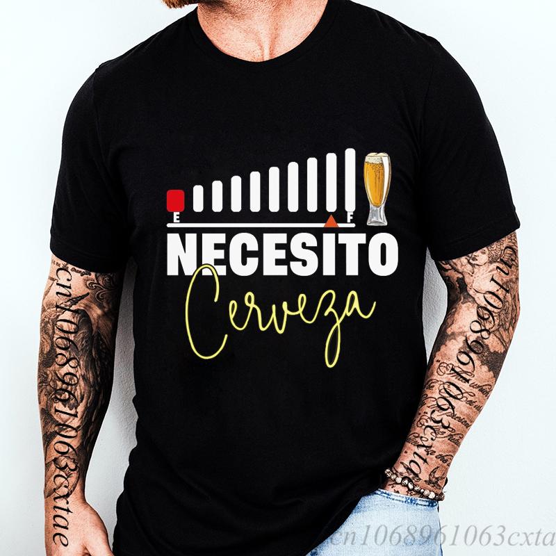 I Need Beer Print T-shirts Summer Fashion Men's Clothing Comfortable Breathable T-shirt Street Casual Fashion Men's Street Wear