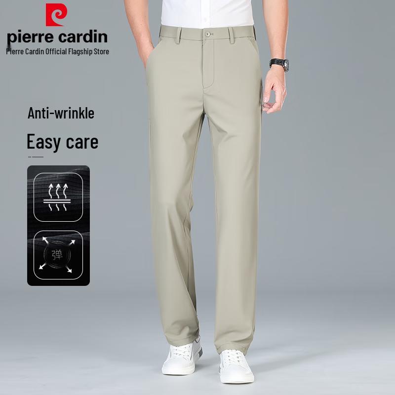 Pierre Cardin Men s Ice Silk Straight-Leg Casual Pants 33