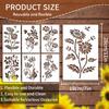 Original, 6 Pieces/set, Flower Painting Template, Flower Painting Template, School Painting Template, Flower Theme, DIY Painting Tool