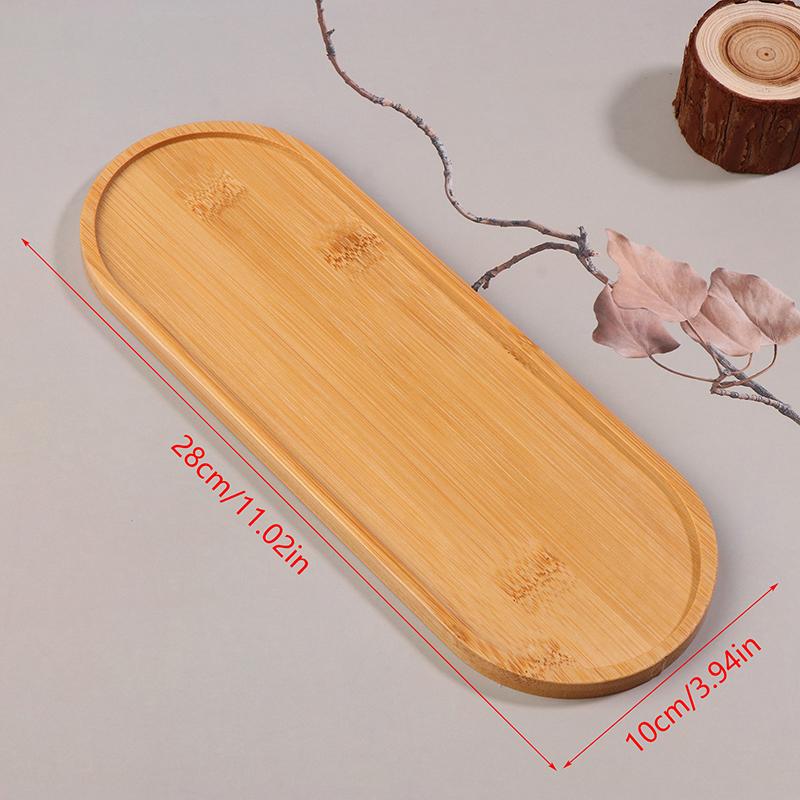 Multi Bamboo Tray Wood Saucer Flower Pot Tray Cup Pad Coaster Plate For Kitchen Decorative Plate Creative Coaster Coffee Cup Mat