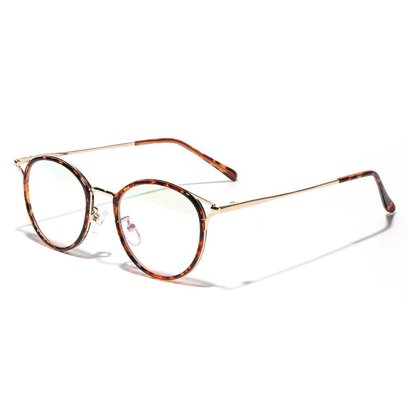 Glasses Oval Myopia Glasses Trendy Men And Women Flat Mirror Holder Cat Eye Plain Mirror