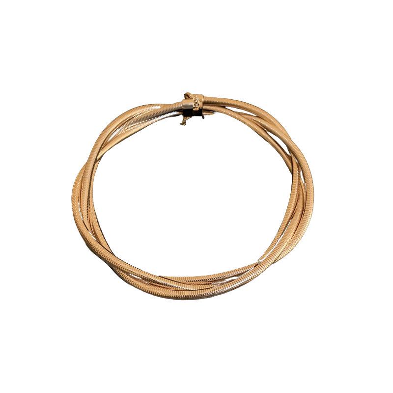 European & American Minimalist Metal Necklace - Luxury Clavicle Chain Jewelry for Women