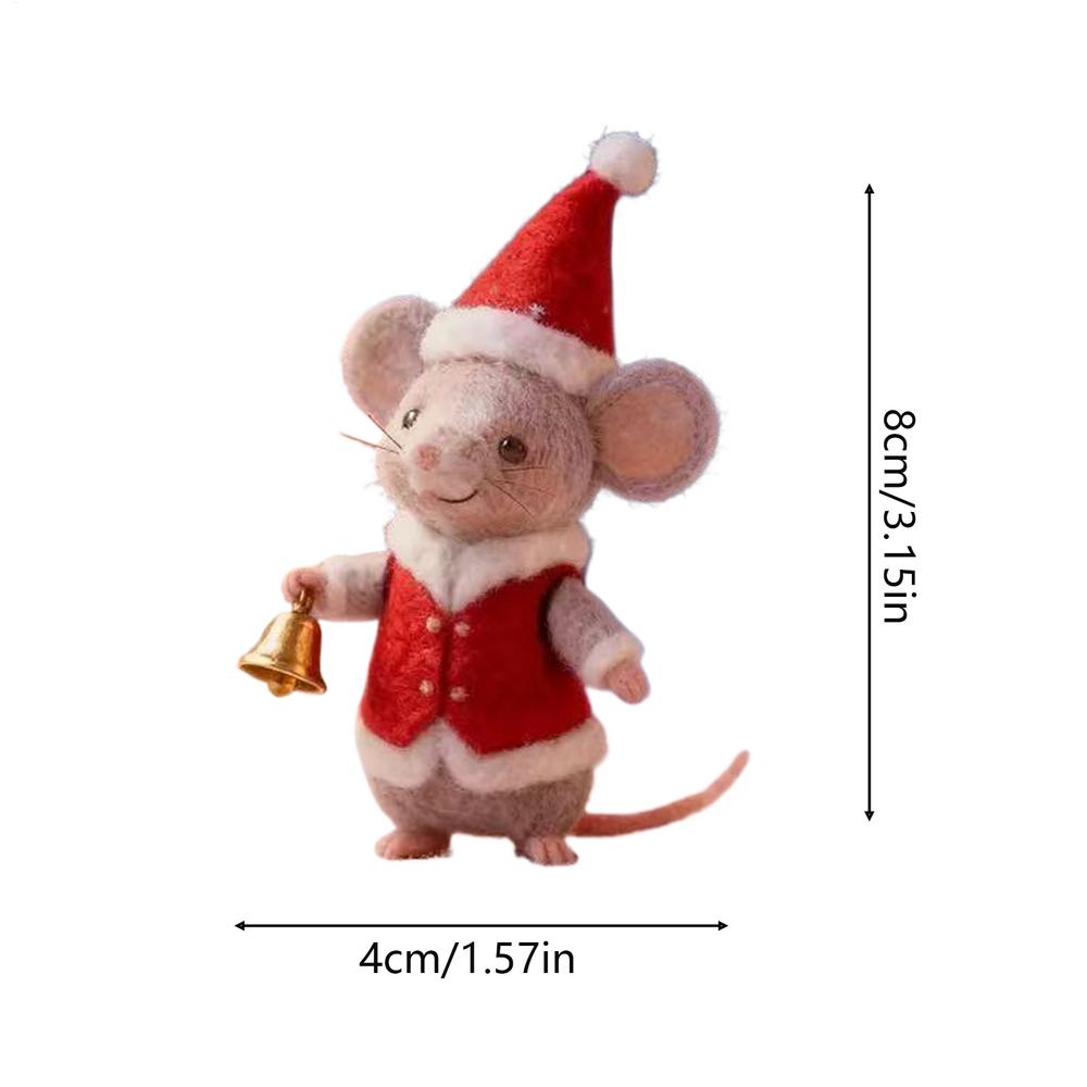 

Felt Animals Mini Animal Figurine Christmas Felt Ornaments Felt Decor For Indoor Windowsills Holiday Bedroom Living Room Den