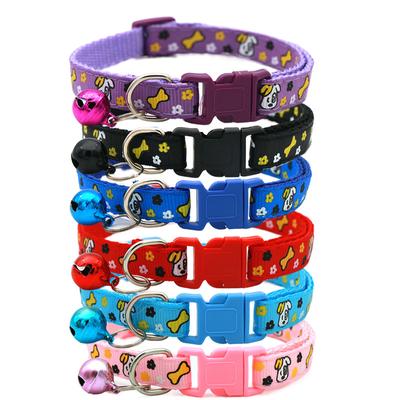 Bones Dog Head Flower Pet Cat Dog Neck Cyclops Cat Bell Collars Pet Supplies