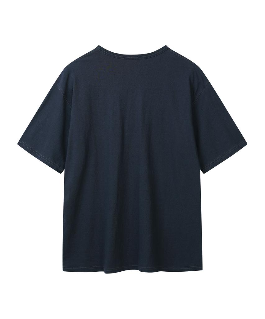 YOUNEEDGARMENTS Round Pocket S/S T-Shirt (Navy)