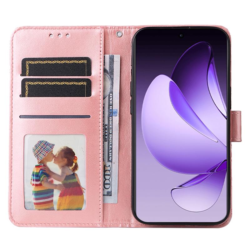 

For Oppo Reno13 Pro 5G Case Sunflower Imprint Leather Wallet Phone Cover Green