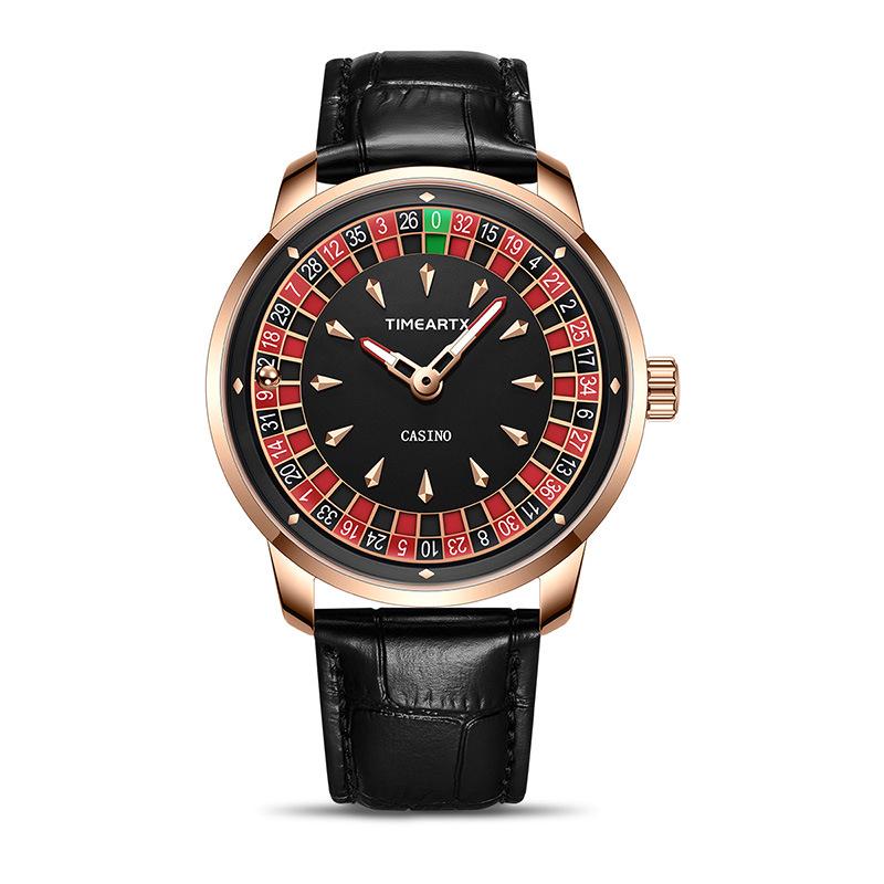 Orologio al Quarzo Impermeabile da Uomo, Tendenza Moda Luminoso, con Cinturino in Pelle