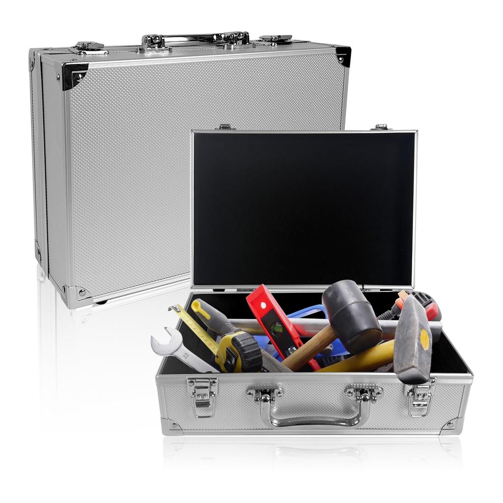 CZEAR Aluminum Tool Duralumin Attache Case with Block Small Tool Aluminum Tool Small Storage Display Fireproof 30 X 21 X Case, Case, Cushion, Storage,