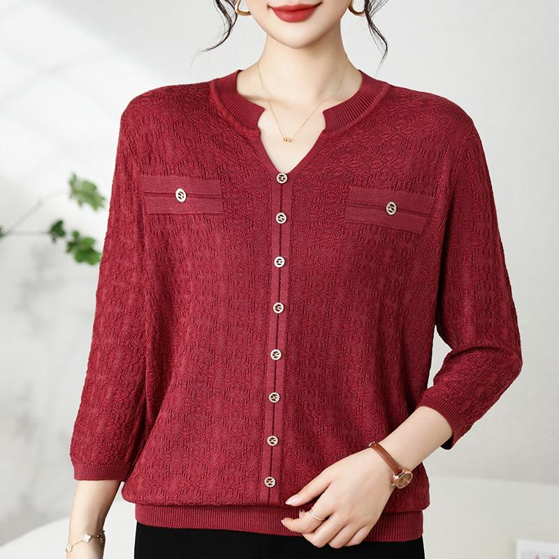 QingHe Cashmere Damski sweter z 30% kaszmiru - Miękki i ciepły pulower z mieszanki wełny