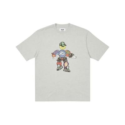 Palace X Pezlondon Collaboration Pez Pezman T-Shirt Unisex T-Shirt Grey-Marl P21TS125