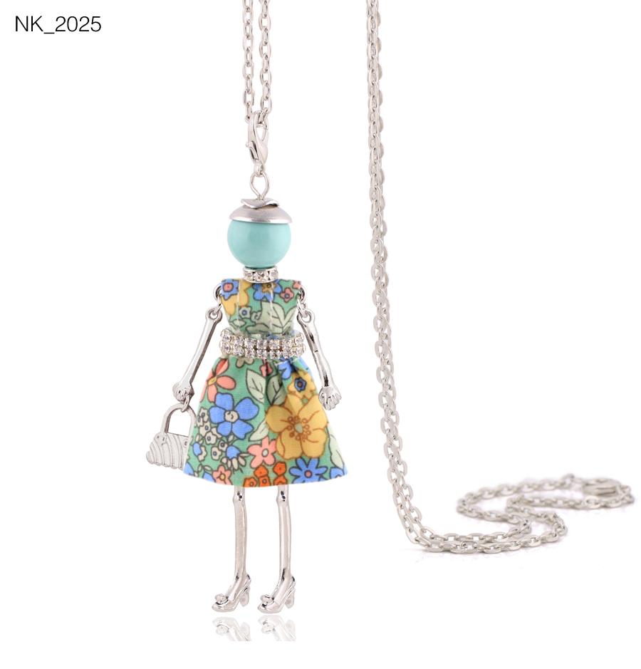 Cute Women Necklace Statement Lady Charm Long Trendy Necklace New Fashion Female Big Pendant Lovely Jewelry Gift