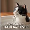 Ceramic Automatic Pet Water Fountain, 1L/1.5L Filtered Circulating Bowl for Cats & Dogs, Durable Easy-Clean for Indoor Home Use