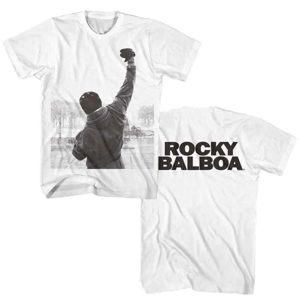 Rocky - Sky Punch Balboa - American Classics - Solid White Short Sleeve T- 160