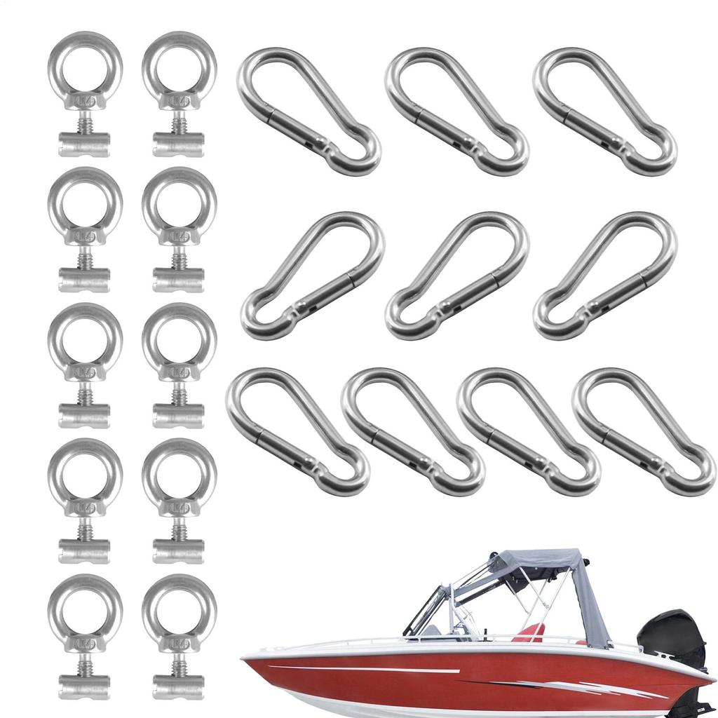 Track Mount Eyelet Rail Vertical Tie Down Eyelet Rail Mount Secure Kayak Screws Outdoor Parts for Vehicles RV Canoe Fixing Tool