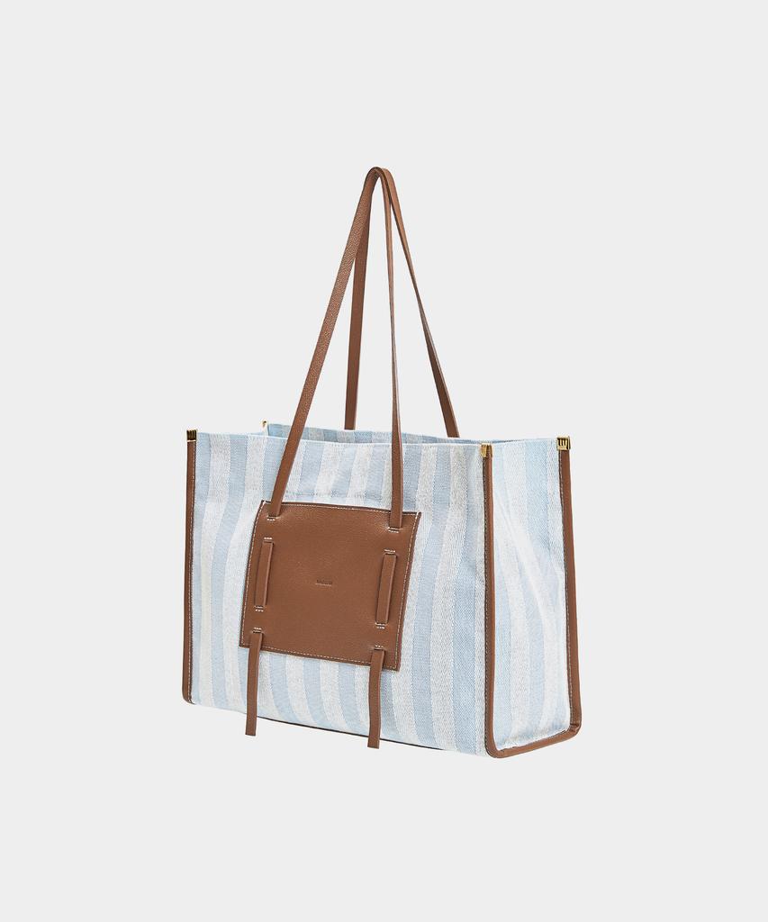 Badgigi Square Canvas Bag, Stripe