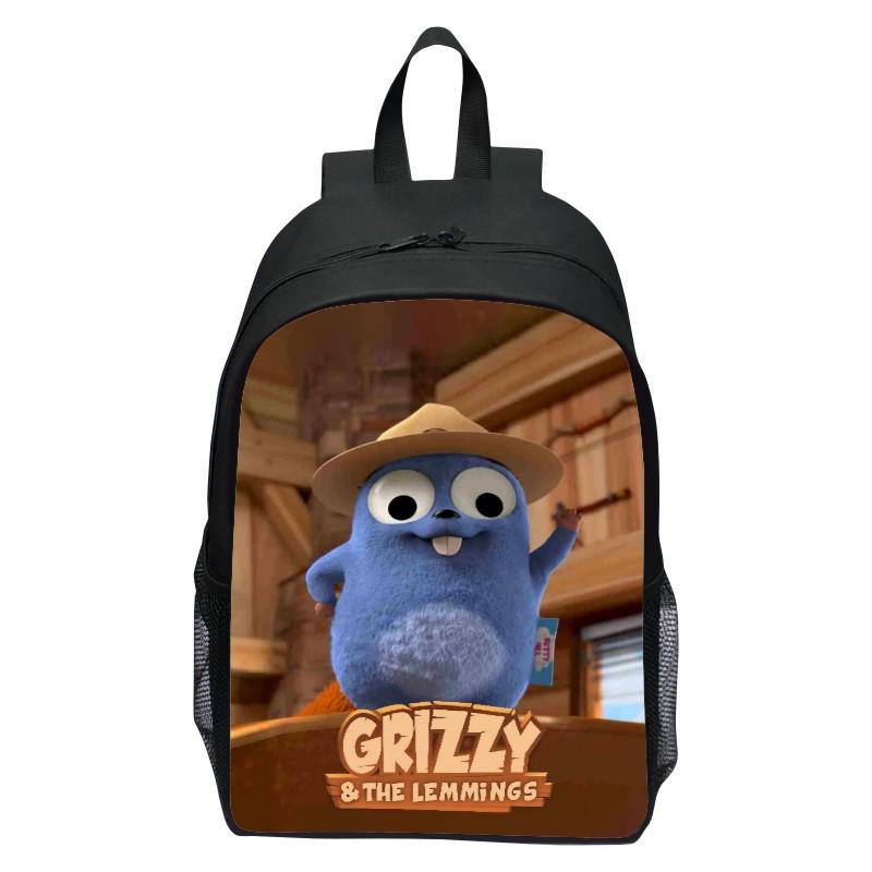 16 Zoll Kinderrucksack Grizzy Bär Grundschulrucksack Kindergarten Jungen und Mädchen Rucksack