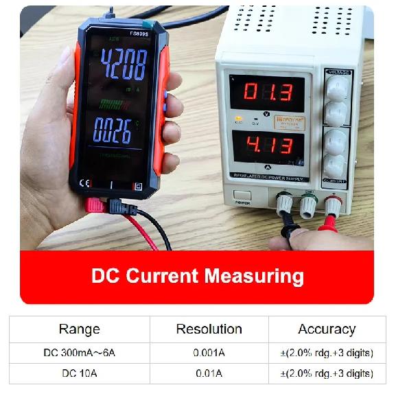 Easy to Read Easy to Operate Auto-ranging with 6000 Counts DMM Digital Multimeter Multi Tester with Voice Broadcast of Reading
