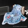 Eleganter Satin-Seidendruck-Schal für Damen - Vielseitiges Frühlings-/Herbst-Nacken- und Kopfaccessoire mit Sonnenschutz