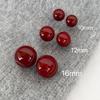 Cherry Red Vintage Daily Stud Earrings For Women Small Design Ear Jewelry