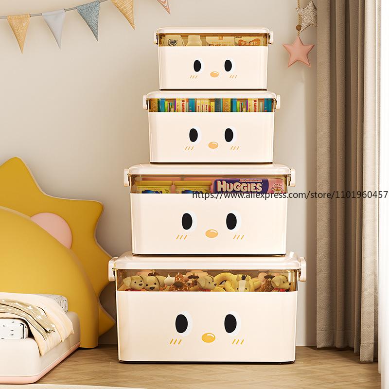 Extra Large Capacity Storage Box for Home Plastic Organizer for Clothes Toys Books Multi-Use Backup Storage Bin