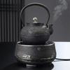 Nagoya Chiyo Hiramarukiku Japanese Cast Iron Tea Kettle