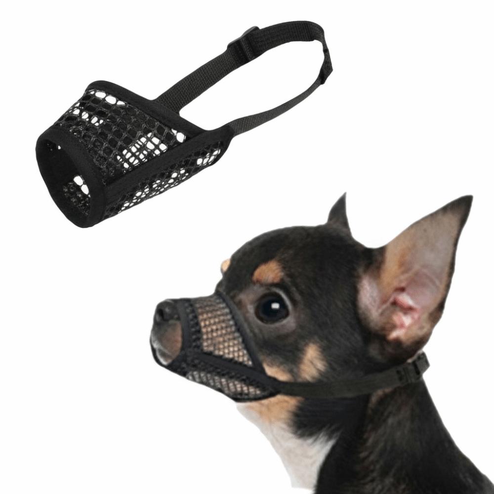 Anti-Biting Mini Dog Mouth Guard Soft Mesh Puppy Muzzle Durable Breathable Mesh Muzzle Medium Dogs L-Dog Muzzle