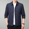 Firstview Men's Business Casual Button-Down Long Sleeve Jacket