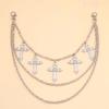 Multi-layer Hip Hop Punk Chain for Jeans Trousers Crosses Pendant Skirt