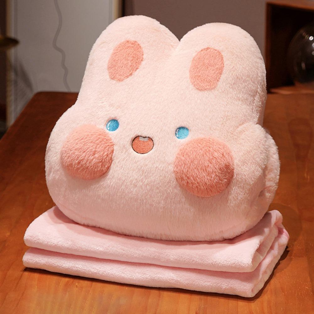 Thickened Cartoon Animal Pillow Hand Insertion Type Nap Pillow Throw Pillow Blanket Summer Winter