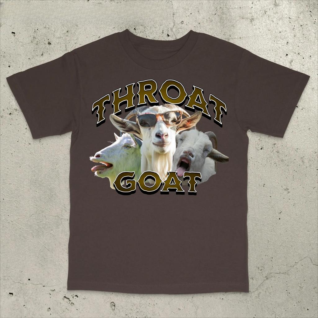Throat Goat T-Shirt Offensive Unisex Tee Inappropriate Funny Gag Gift Gen Z Meme Tees Prank Tee Funny Meme Shirt Funny Patriotic