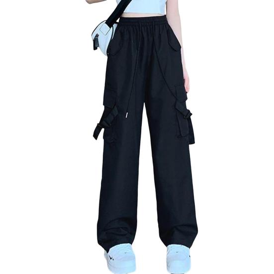 Pantaloni Cargo Donna Vita Alta – Modello Dritto Con Tasche Multiple – Comfort Stretch Per Tutti I Giorni (taglia S, Colore A-Vin) - 4