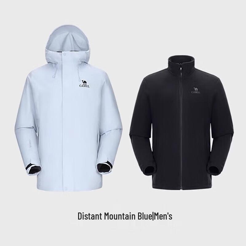 CAMEL Men s A35CATG269 3-in-1 Hooded Windproof Warm Jacket XXXL