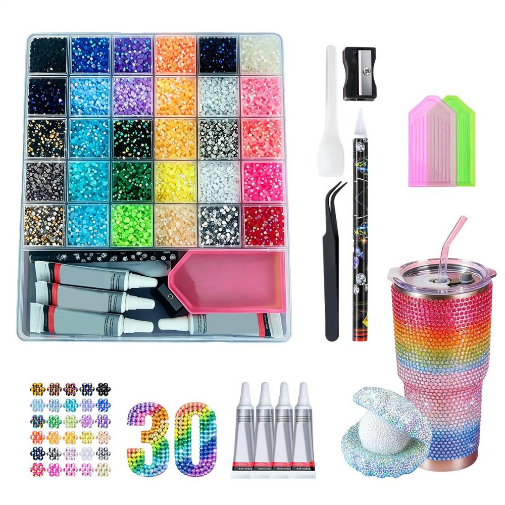 Rhinestones priekš spīduma 40000 gabalu Mākslas