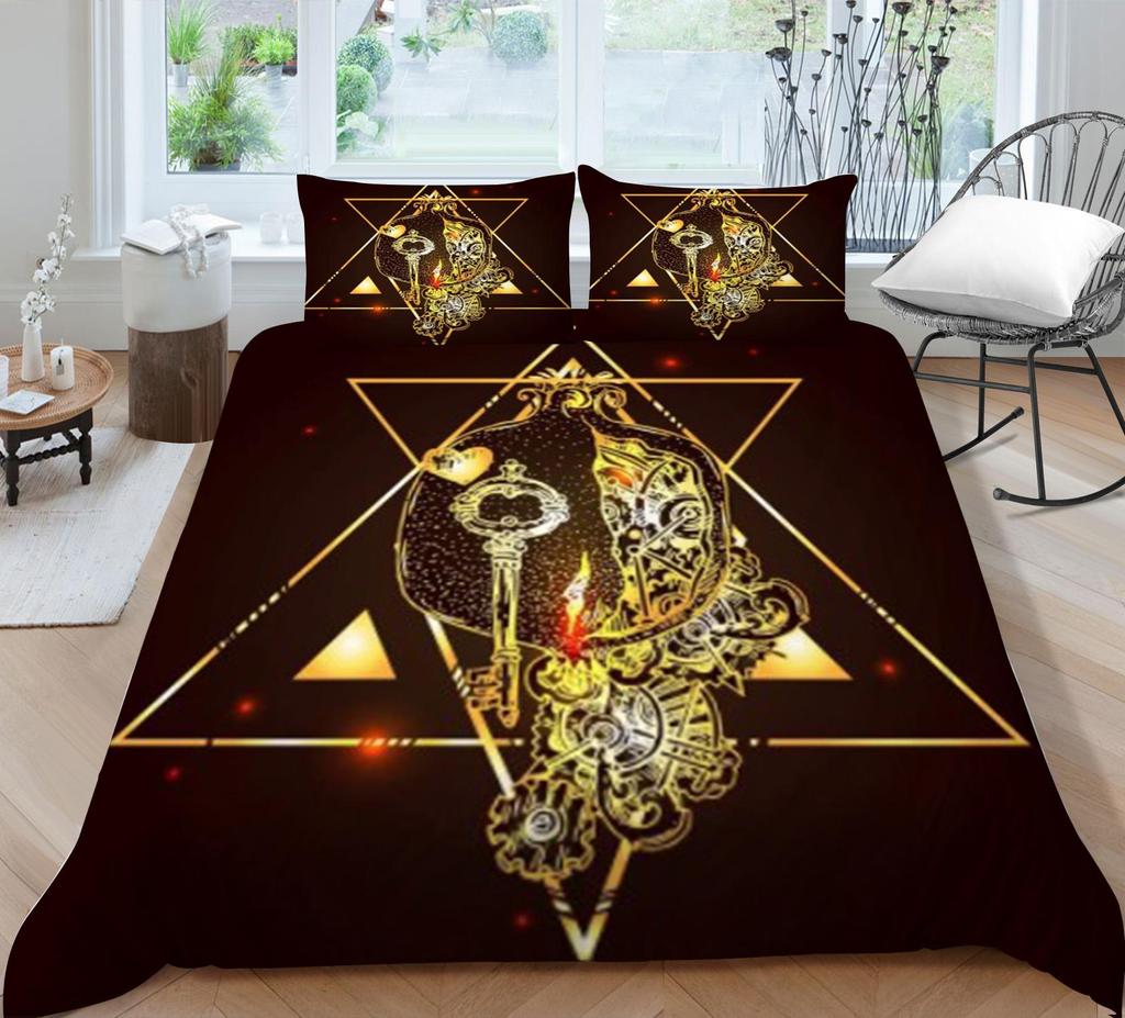 Bohemian Style Duvet Cover Set Boho Bedding Cover Pillowcase Boho Home Bed Clothes Man Quilt Cover King Size Bed Clothes